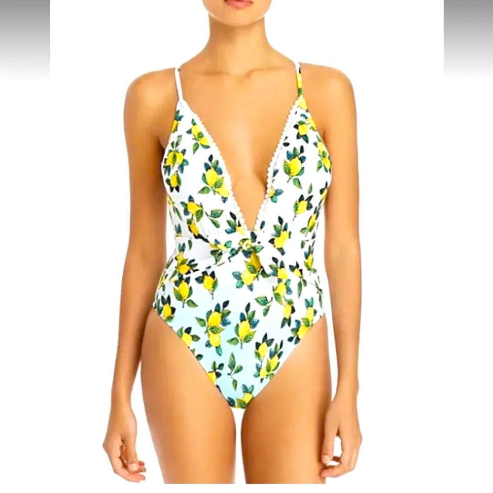 Nanette Lepore Gorgeous Lemon Bathing Swim Suit size medium